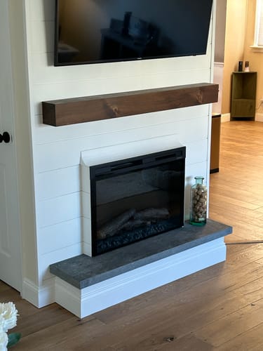 Customer photo review of Contemporary Mantels