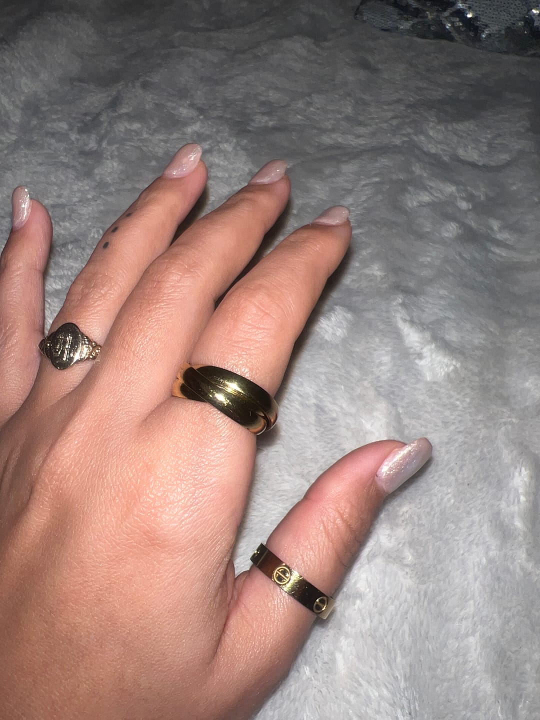 Customer photo review of Kyla Ring | 18K vergoldet