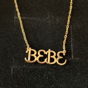 Customer photo review of Personalized Name Necklace