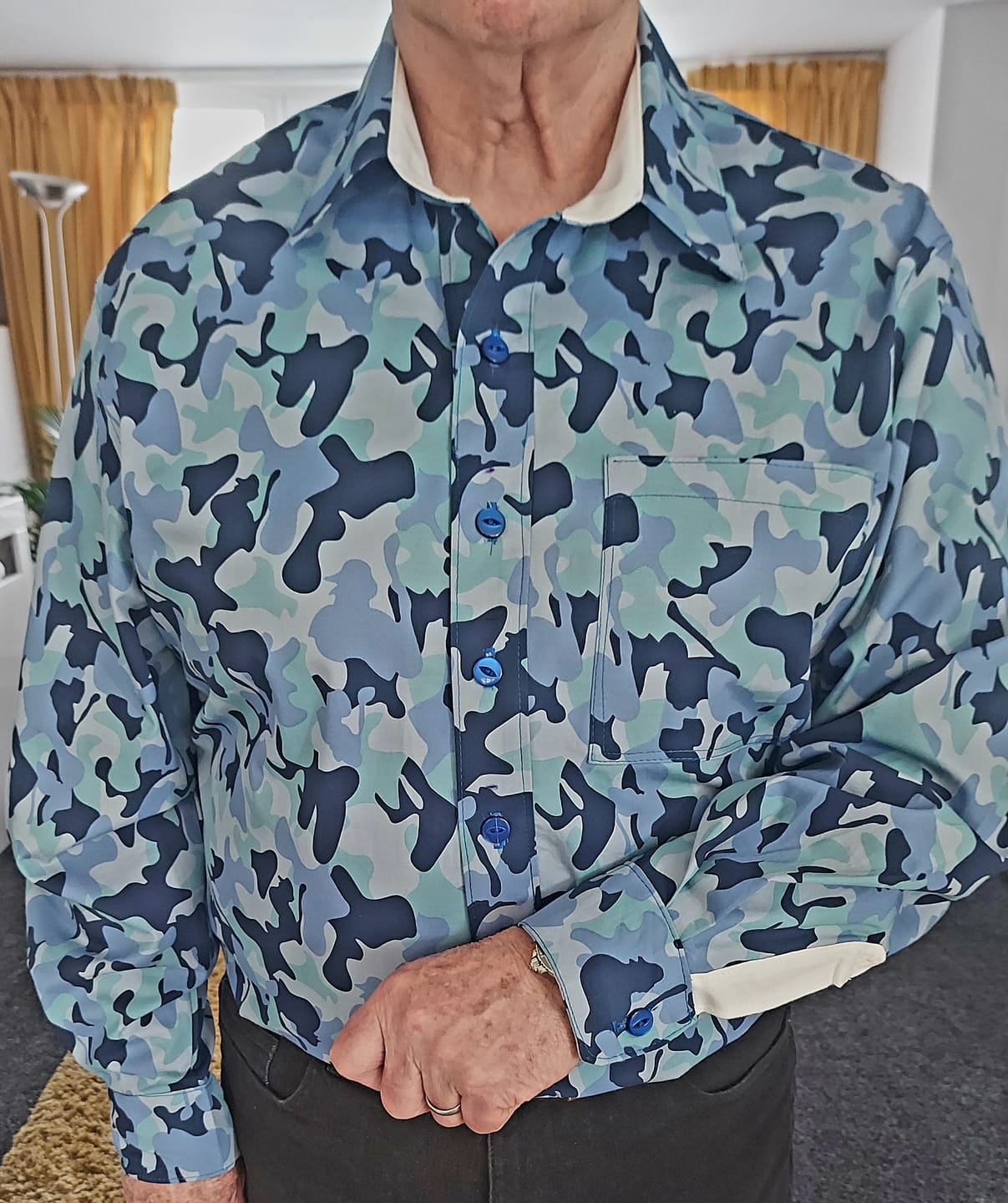 Customer photo review of Camouflage Cotton Fabric