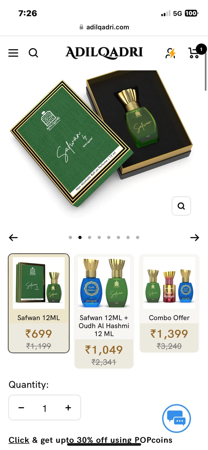 Customer photo review of Safwan Luxury Attar Perfume