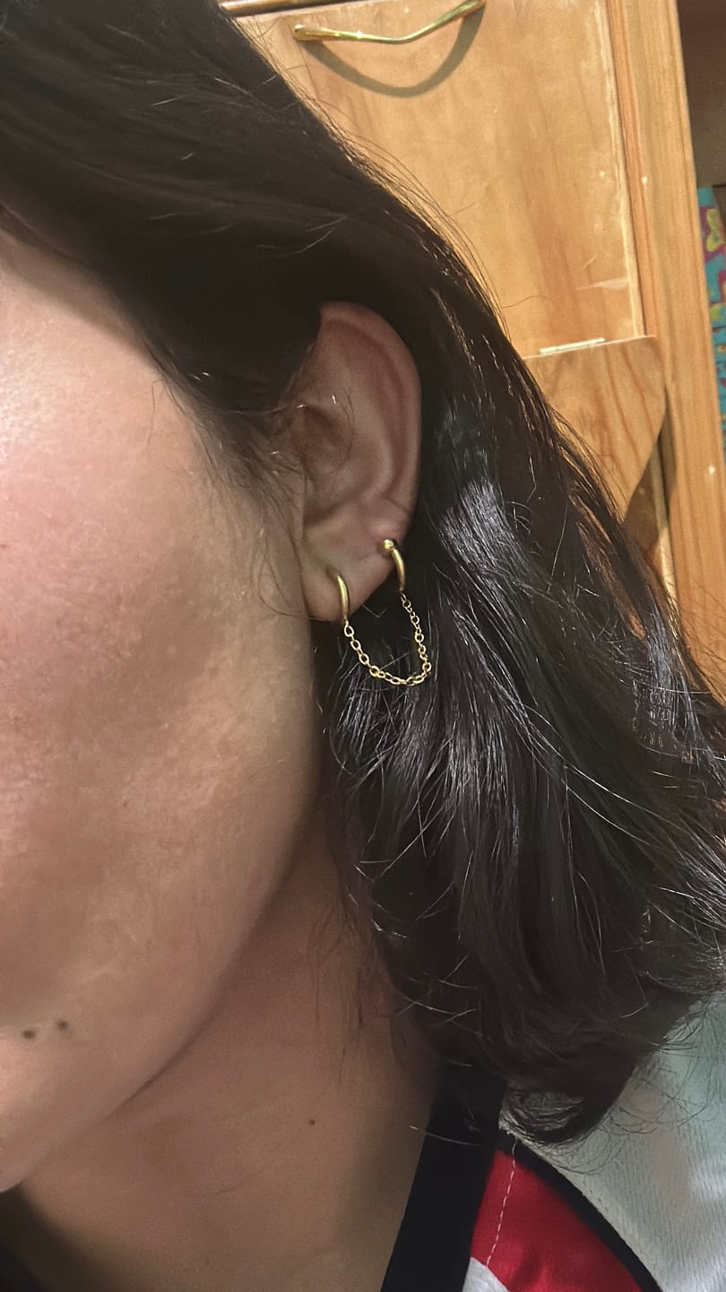 Customer photo review of Ear cuff con extensión