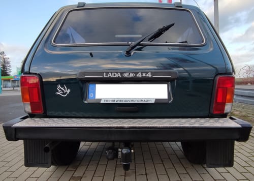 Customer photo review of KENNZEICHENHALTER (2 STK.) • FREIHEIT WIRD AUS MUT GEMACHT