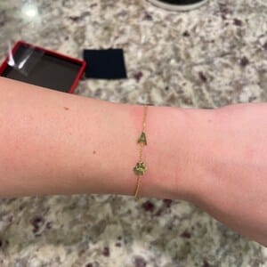 Customer photo review of Paw Letter Bracelet