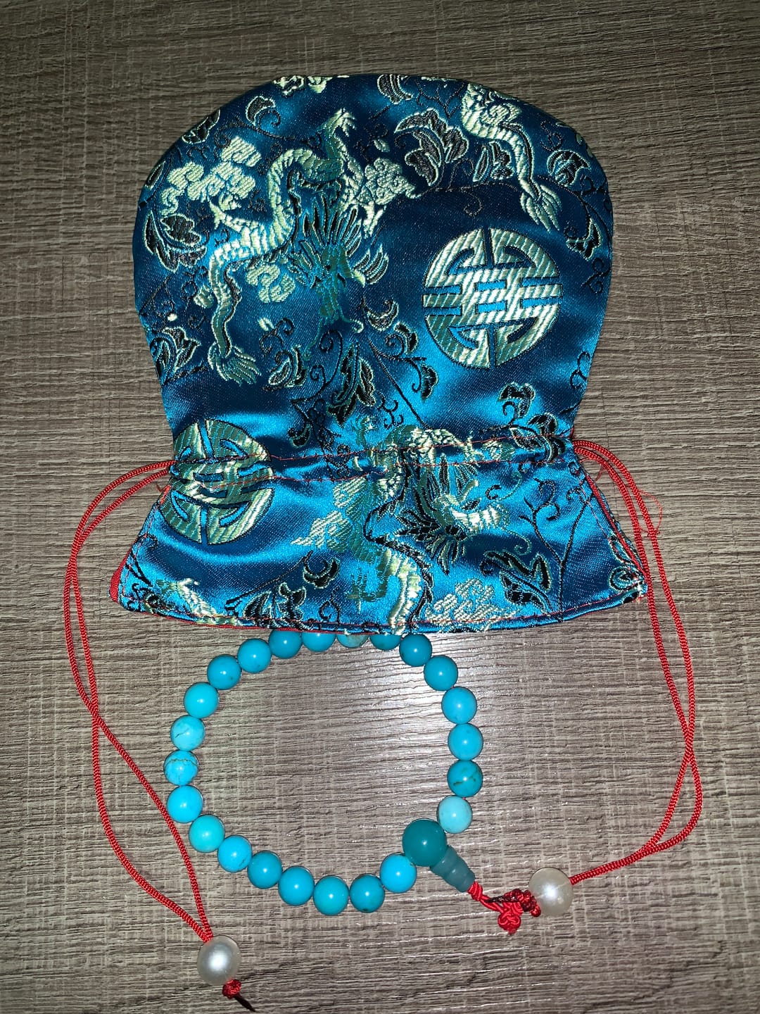 Customer photo review of Bracelet Turquoises  +🎁
