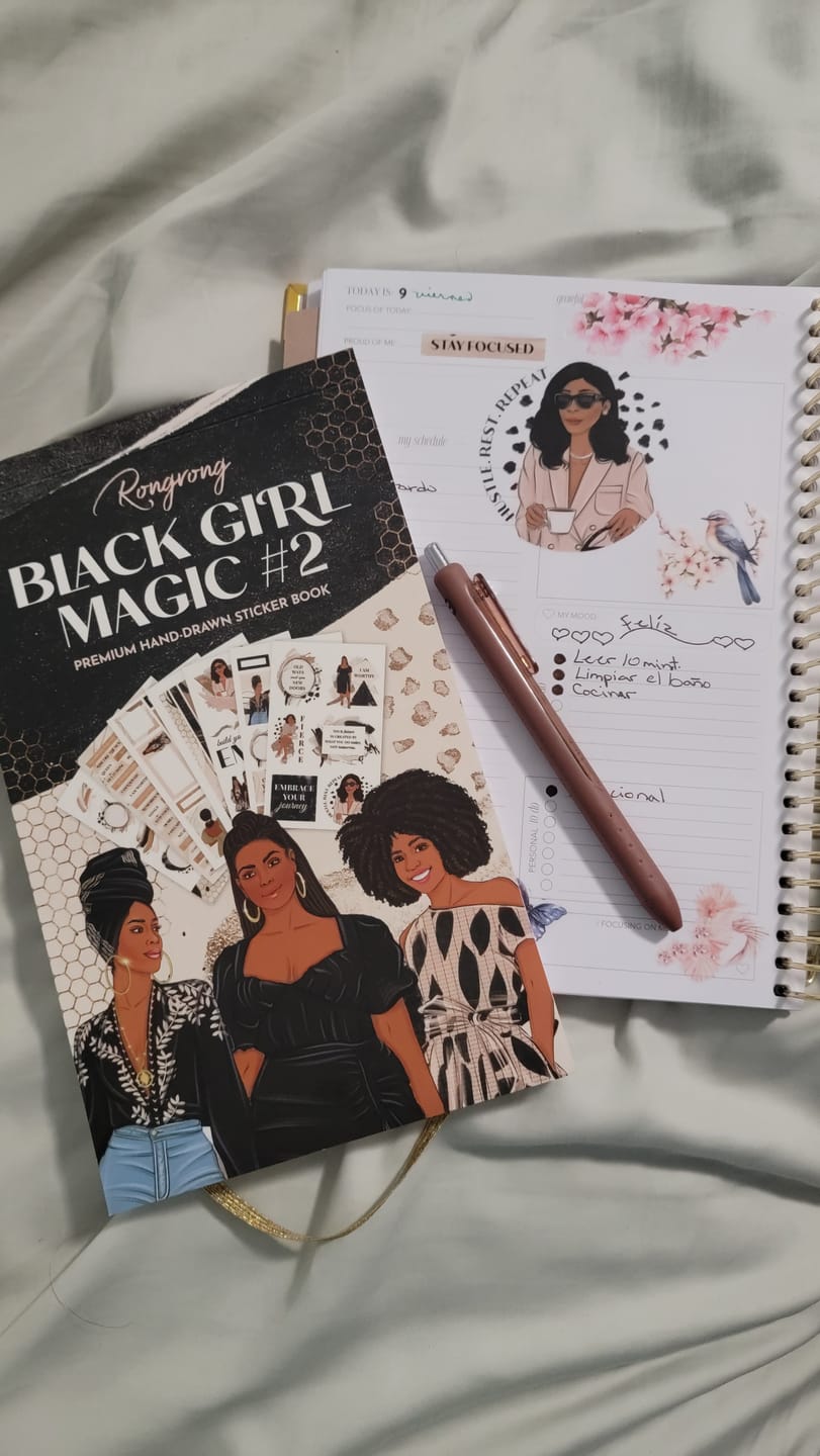 Customer photo review of Black Girl Magic Sticker Book #2