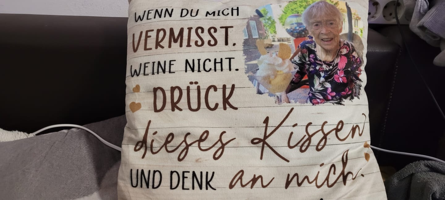 Customer photo review of Immer bei dir - Familien-Kissen