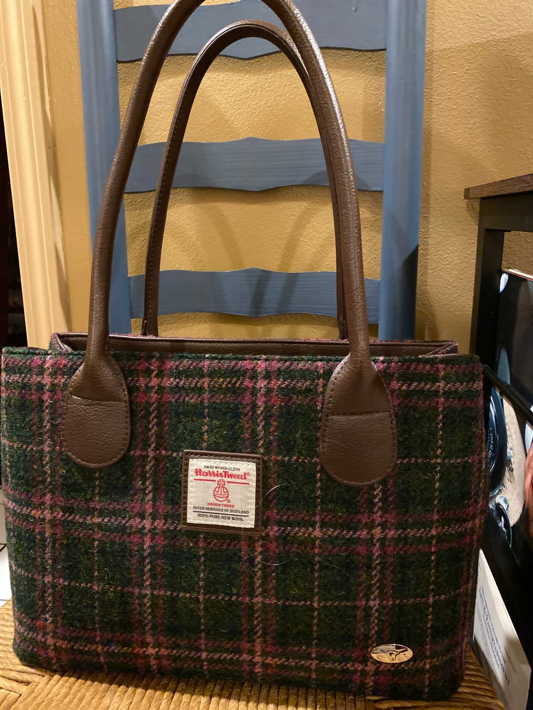 Customer photo review of Classic Harris Tweed Handbag