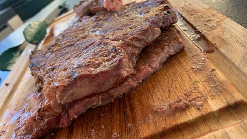 Reseña con foto de un cliente sobre Diezmillo Steak Black Brangus