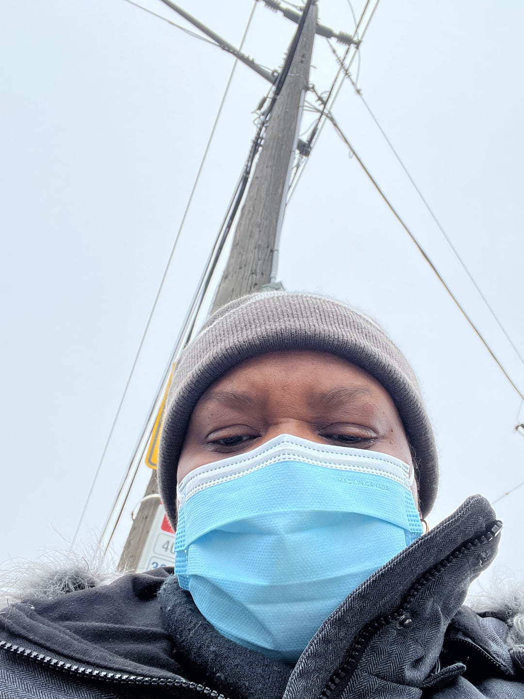 Customer photo review of ASTM Level 3 Medical Procedure Face Mask Made in Canada