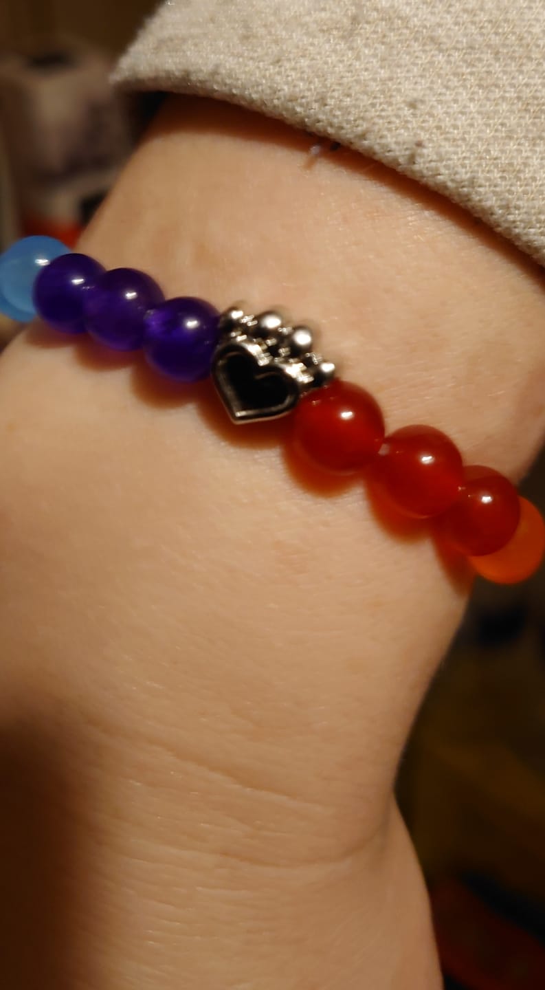 Customer photo review of Help For Paws™ Rainbow Bridge Memory Bracelet