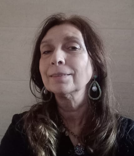 Customer photo review of Natural Amazonite & Seashell Earrings