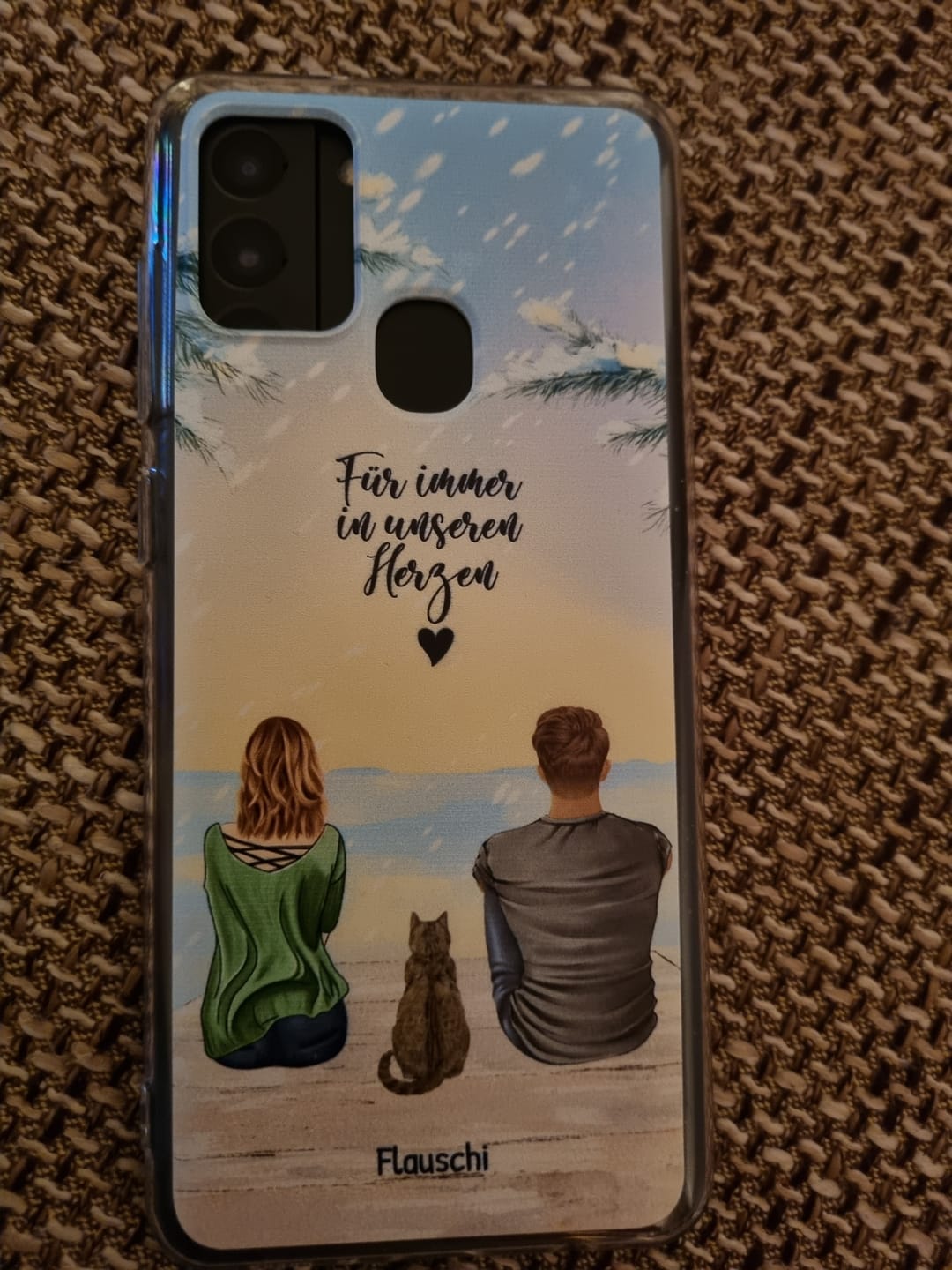 Customer photo review of Unterwegs mit Haustier Pärchen - Individuelle Handyhülle