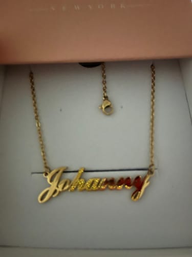 Customer photo review of Personalized Name Necklace