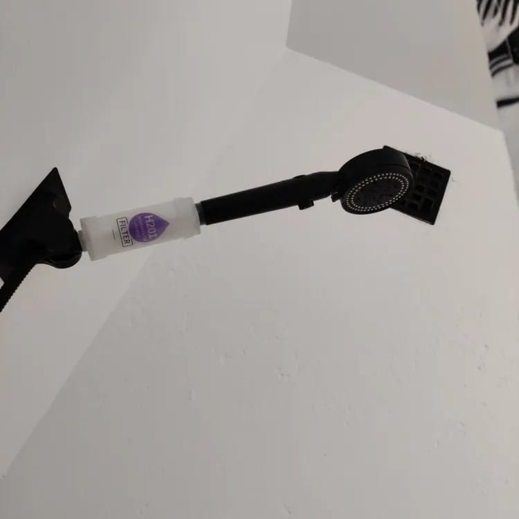 Customer photo review of Shower filter with vitamins