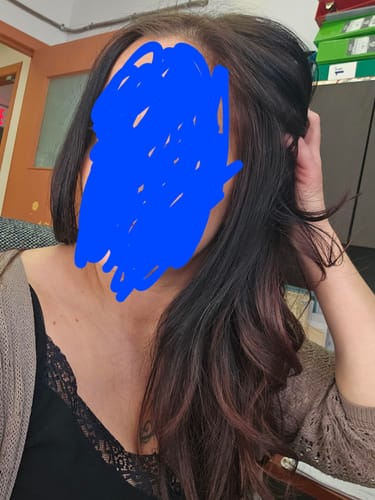 Customer photo review of Growth & Shine Hair Oil