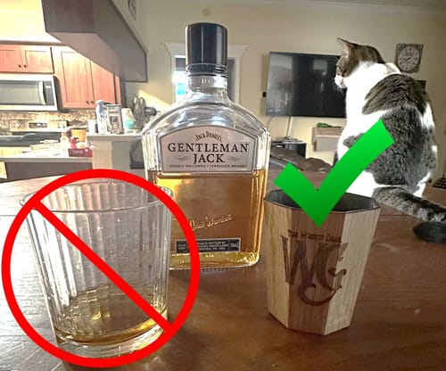 Customer photo review of The Whiskey Grail Logo Grails - Single