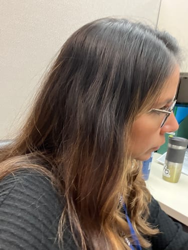 Customer photo review of Day After Brush Clean Dry Shampoo