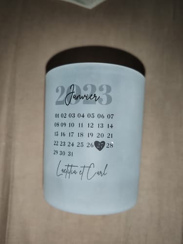 Customer photo review of Un jour spécial - Bougeoir personnalisé