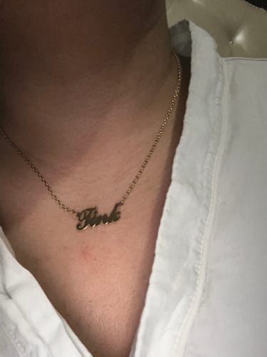 Customer photo review of Personalized Name Necklace