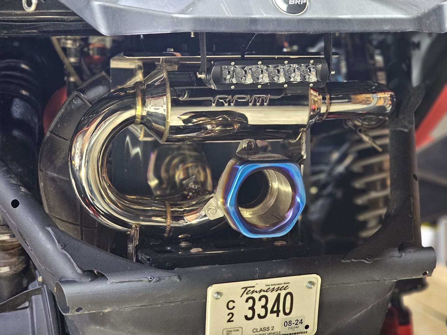 Customer photo review of RPM SxS X3 Slip On Exhaust Sport Muffler Can Am Maverick X3 Turbo R & RR 2017-2024