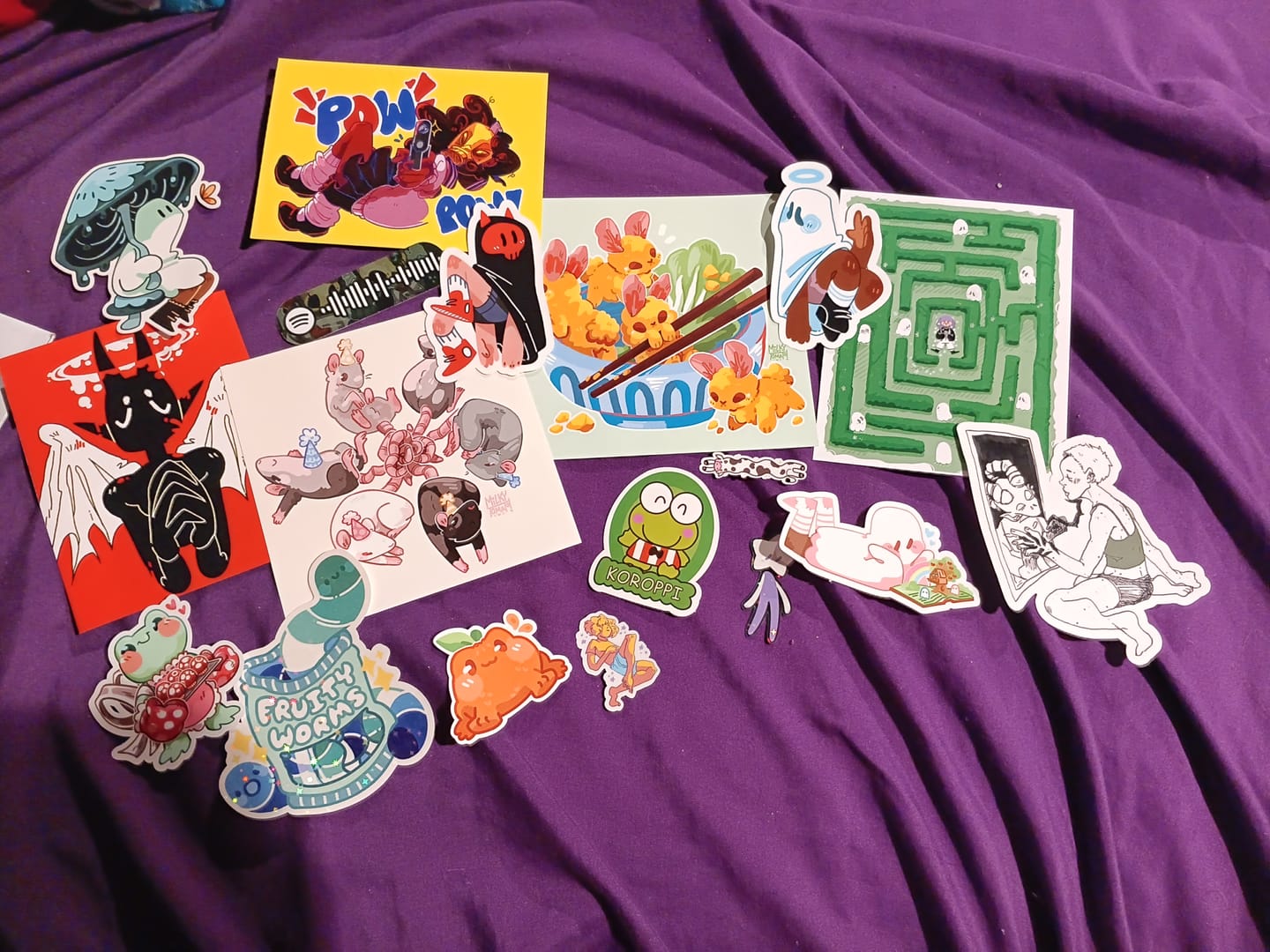 Customer photo review of Sticker Mystery Packs!