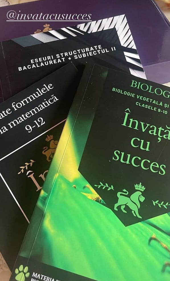 Customer photo review of Învață cu succes - Pachet Bacalaureat | Română + Matematică + Biologie 9-10