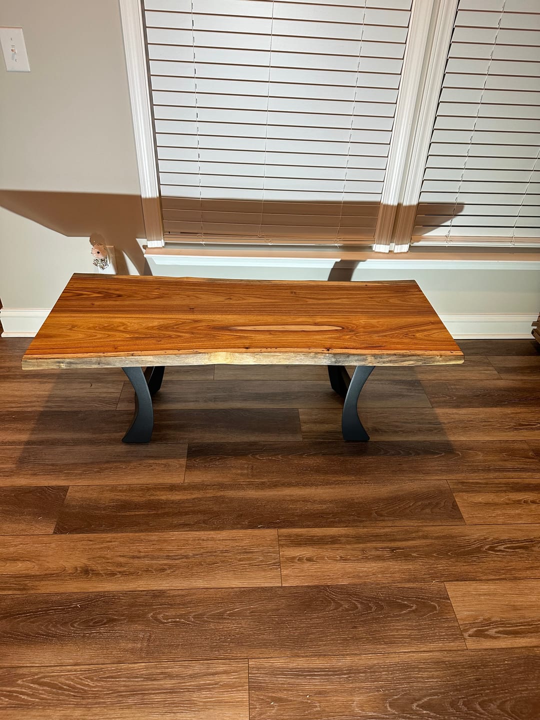Customer photo review of Bench Legs 105 Cleo 16H Metal Handmade Furniture