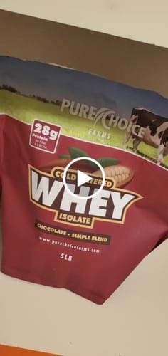 Customer video review of Whey Protein Isolate Chocolate