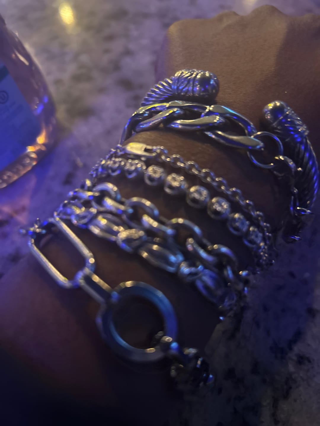Customer photo review of Brandy Bracelet stack
