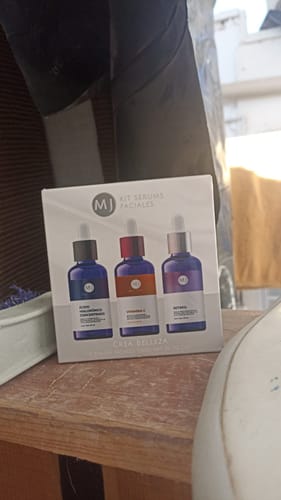 Customer photo review of Kit Facial Con 3 Serums Acido Hialurónico, Retinol, Vit C