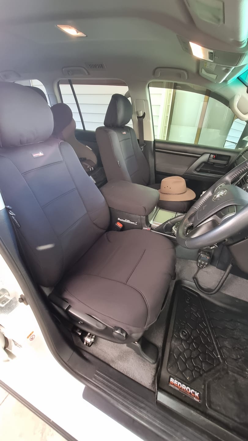 Customer photo review of Sharkskin Seat Covers for Toyota Landcruiser 200 Series GXL (11/2007-06/2021)