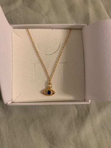 Customer photo review of Evil Eye Necklace