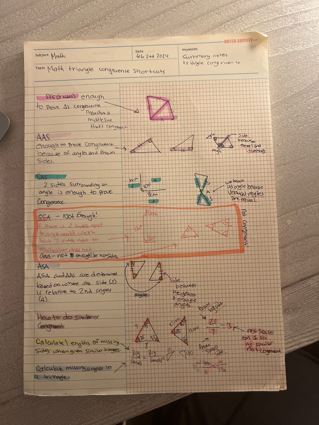 Customer photo review of Maths Notepad