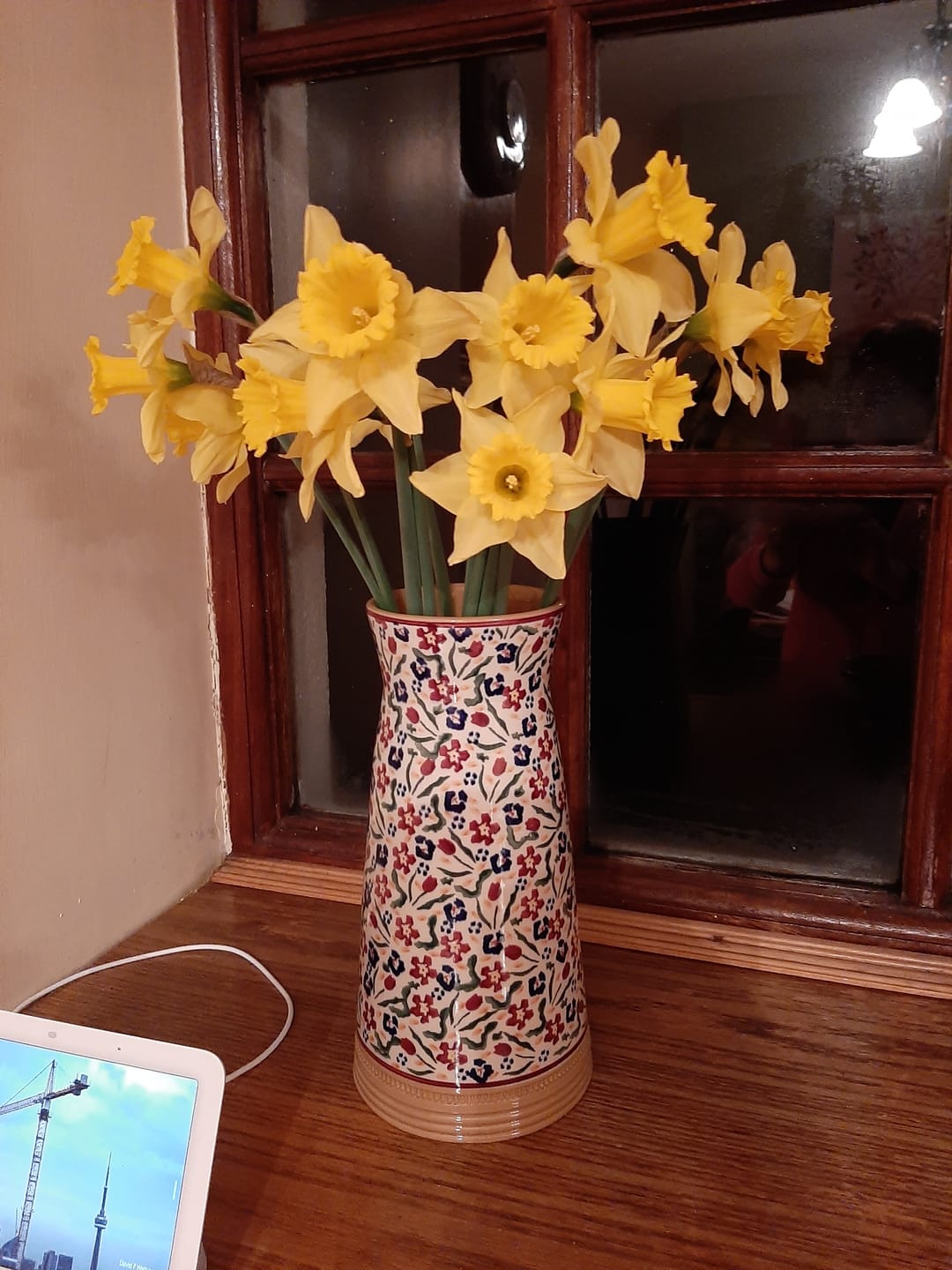 Customer photo review of Large Tapered Vase Wild Flower Meadow