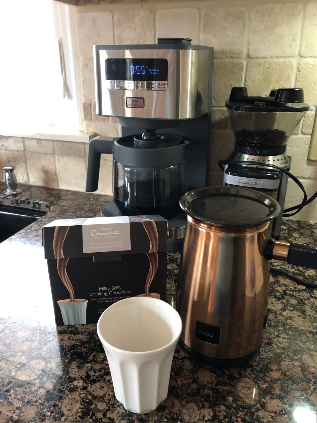 Customer photo review of Dark 85% Hot Chocolate Flakes