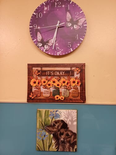 Customer photo review of 🌻Butterfly Sunflowers Wall Art🦋