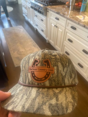 Customer photo review of Custom Leather Patch Goat Rope Hats