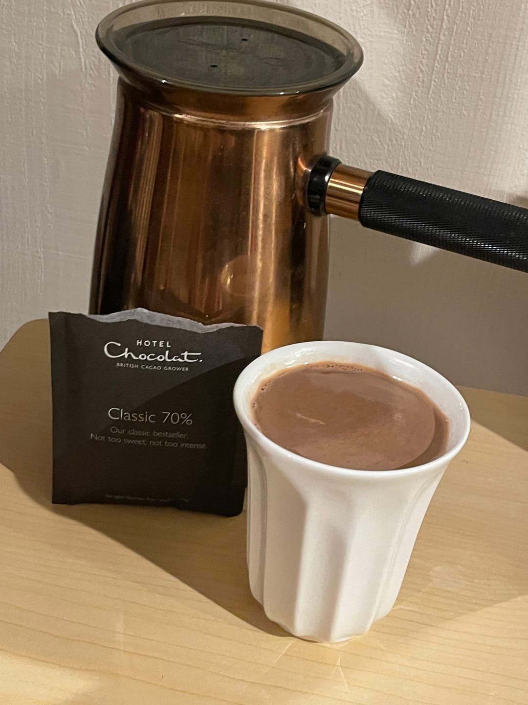Customer photo review of Classic 70% Hot Chocolate Flakes