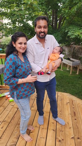 Customer photo review of Blue Floral Top