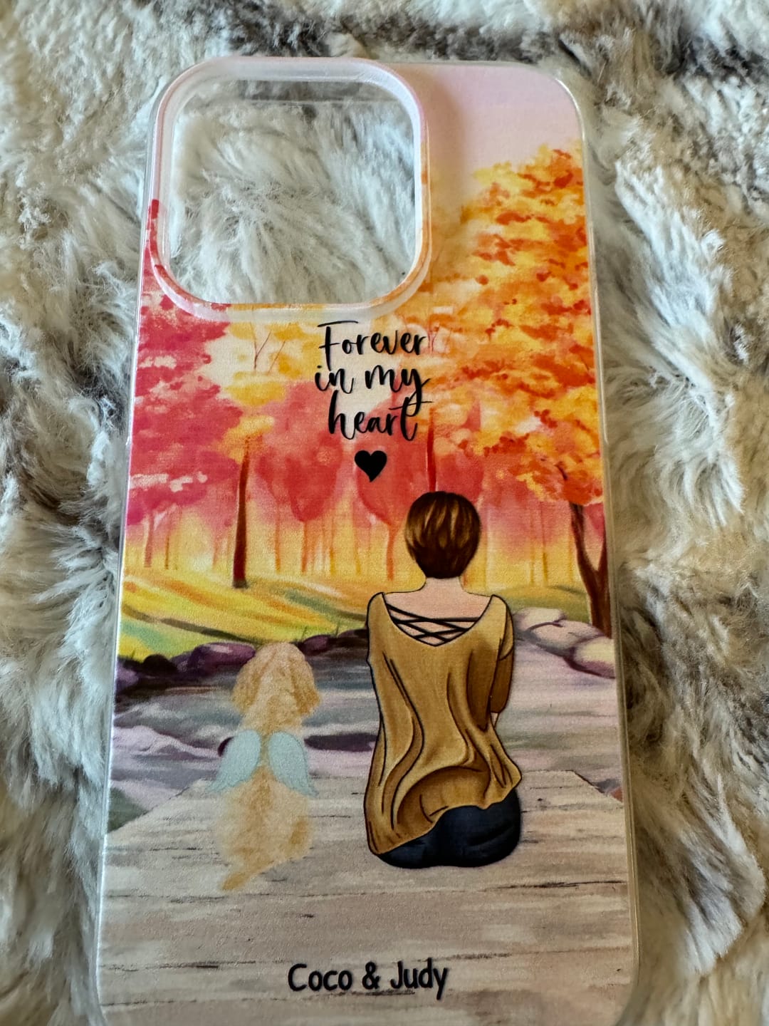 Customer photo review of Together with my pet - Personalized phone case
