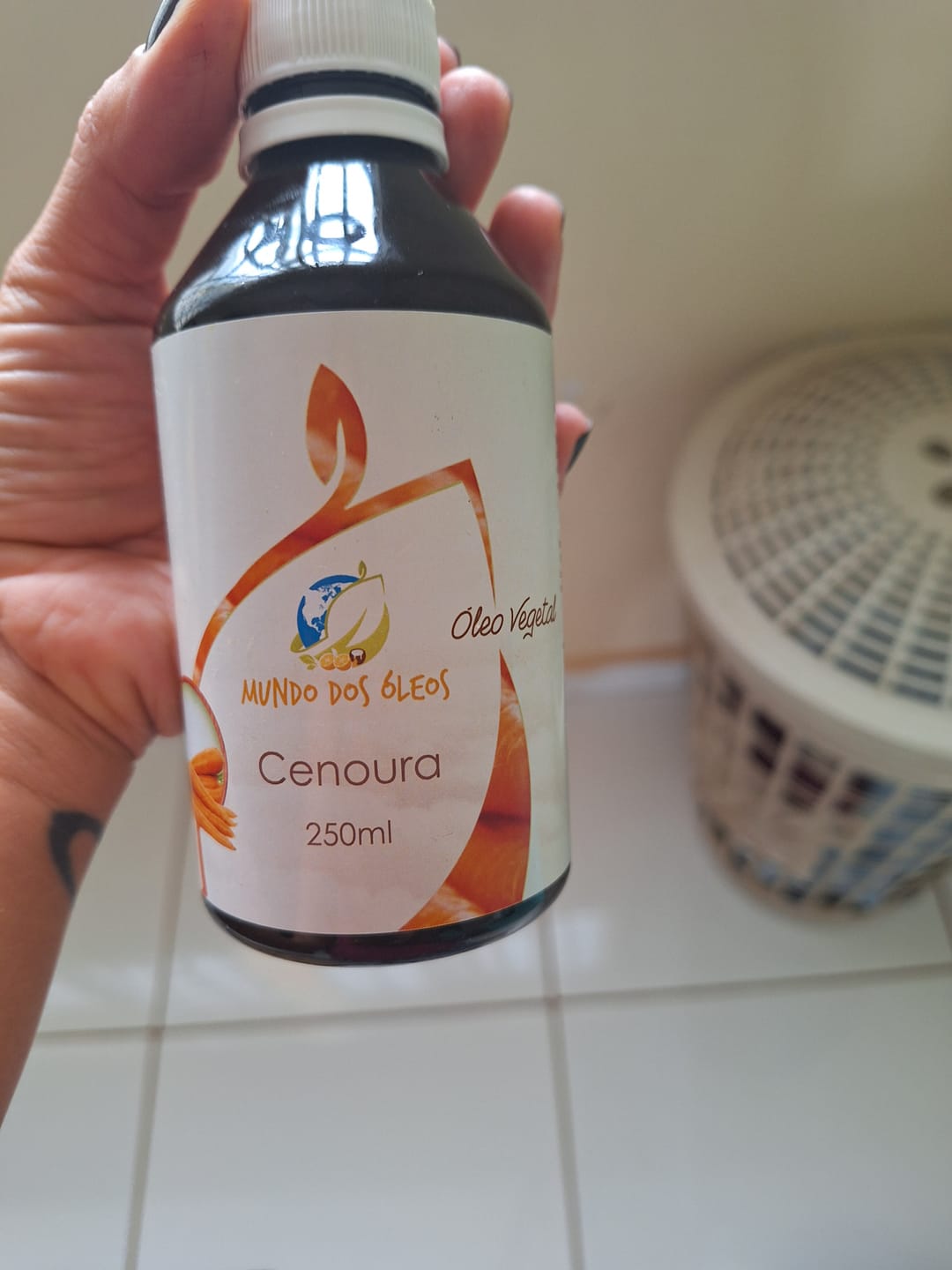 Customer photo review of Extrato Oleoso de Framboesa