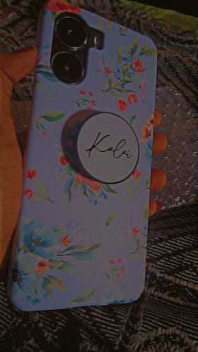 Customer photo review of The Floral Family Designer Slim Case With Customised Holder