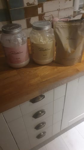 Customer photo review of Slim Meal Replacement | 34 Meals + Free Pink Shaker