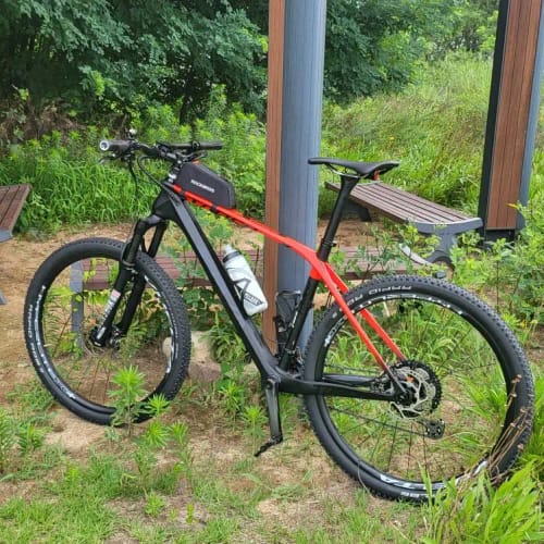 Customer photo review of CarbonX Ultimate - Super Ultralight Carbon Saddle - Black - 115g