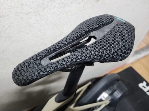 Customer photo review of CarbonX Ultimate - 3D Printed Cushion - Super Ultralight Carbon Saddle - Black - 140g