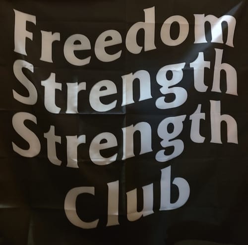 Customer photo review of Strength Club Banner