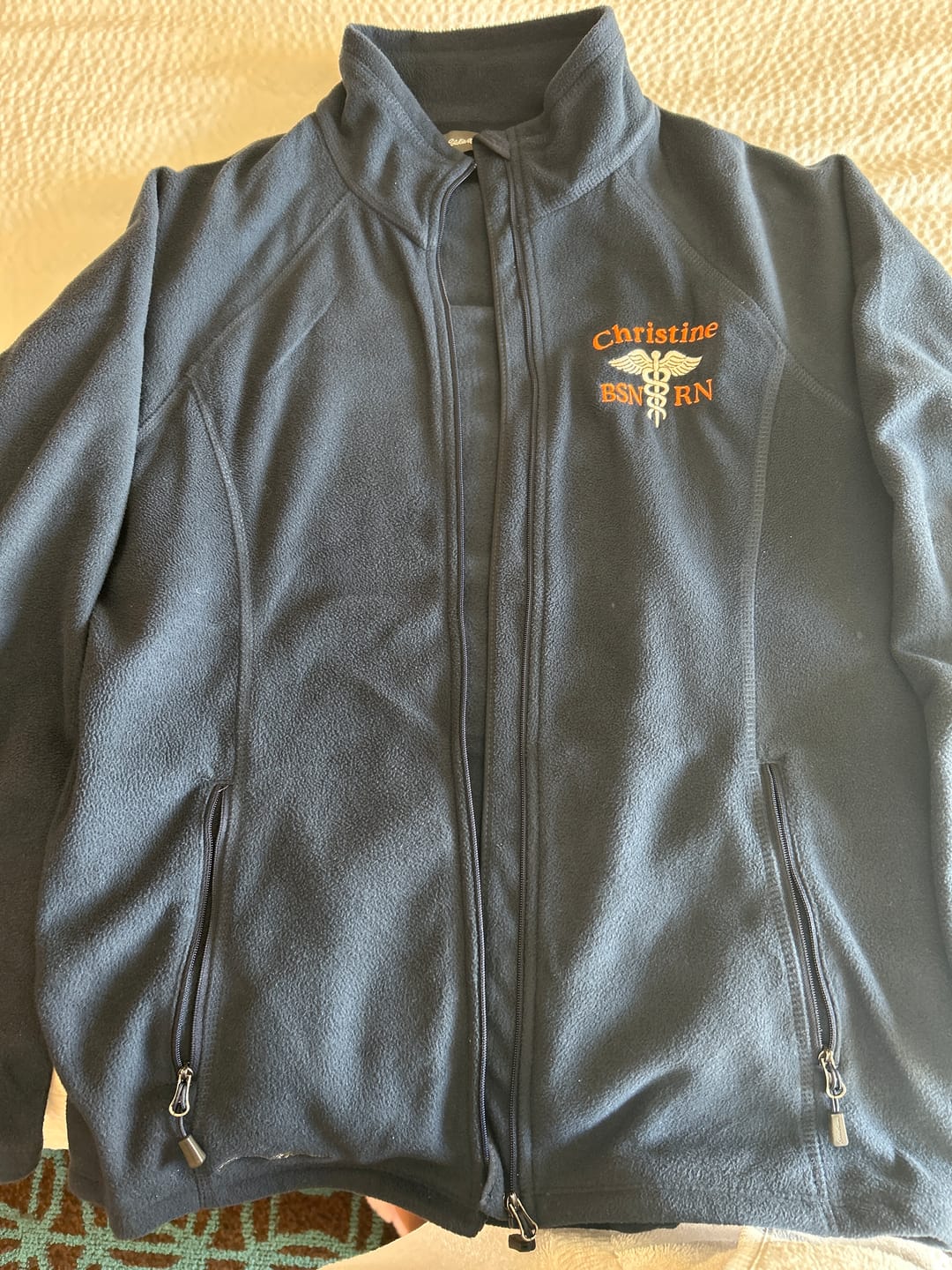 Customer photo review of EB225 Eddie Bauer® Ladies Full-Zip Microfleece Jacket