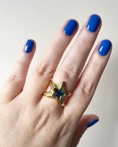 Customer photo review of Starfish Gold Ring