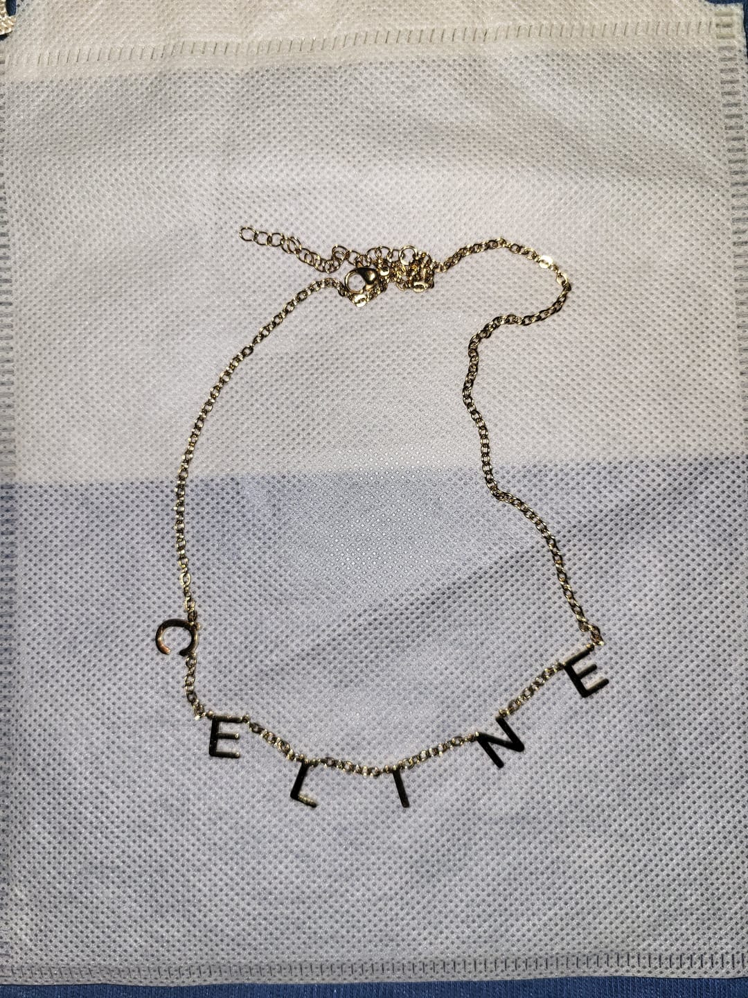 Customer photo review of Collier Choker Initiales